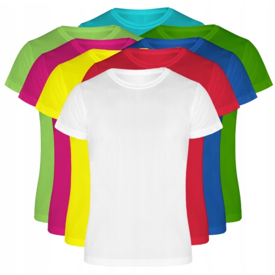 Koszulka Sportowa Dziecięca na W-F ćwiczenia trening T-shirt rozmiar 110 116 kolor JASNOZIELONY