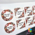 Naklejki z własnym nadrukiem napisem LOGO personalizowane 5 cm 23 szt