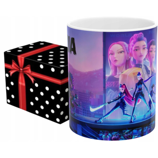 Kubek KPOP Demon Hunters HUNTRIX Personalizowany z imieniem dedykacją RÓŻNE WZORY
