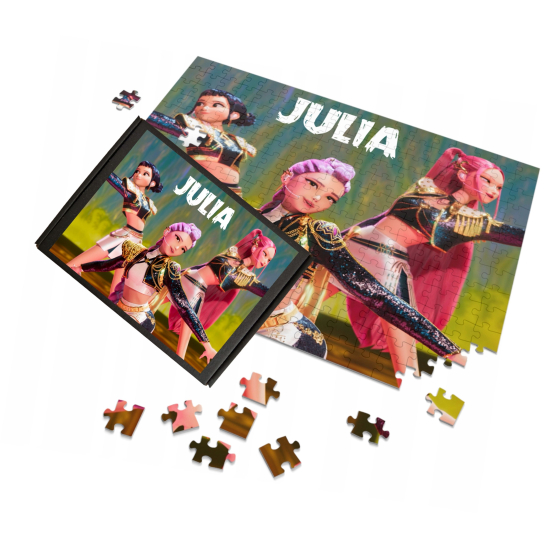 Puzzle A3 A4 HUNTRIX Kpop Demon Hunters Personalizowane z Dowolnym Napisem Imieniem Dużo Wzorów Saja Boys