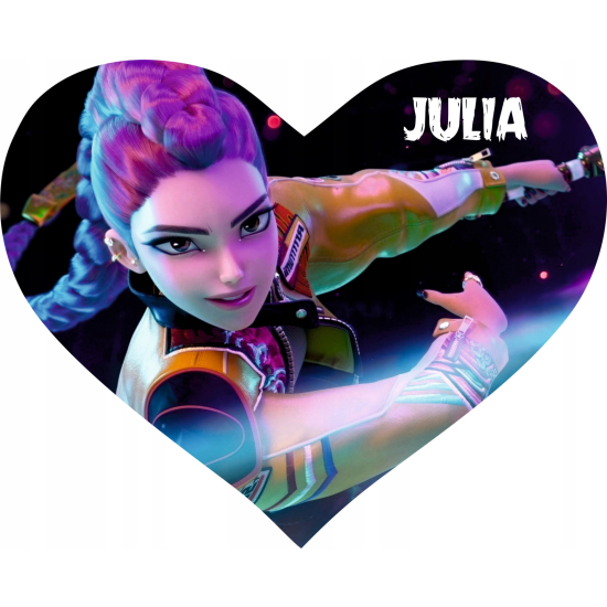 Puzzle w kształcie serca A3 A4 HUNTRIX Kpop Demon Hunters Personalizowane z Dowolnym Napisem Imieniem Dużo Wzorów Saja Boys