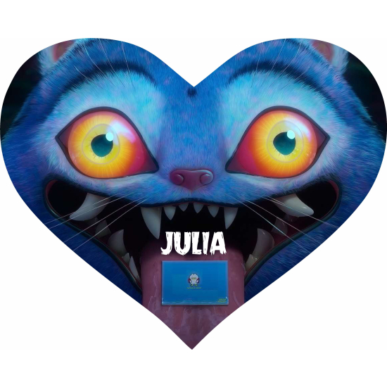 Puzzle w kształcie serca A3 A4 HUNTRIX Kpop Demon Hunters Personalizowane z Dowolnym Napisem Imieniem Dużo Wzorów Saja Boys