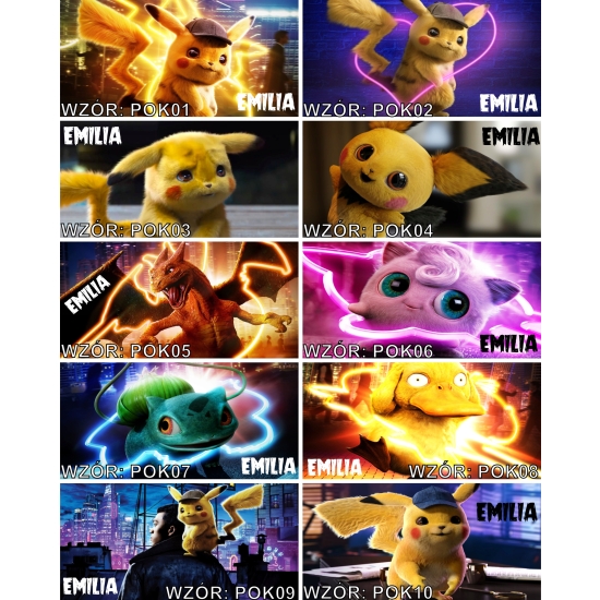 Kubek POKEMON Personalizowany z imieniem dedykacją RÓŻNE WZORY