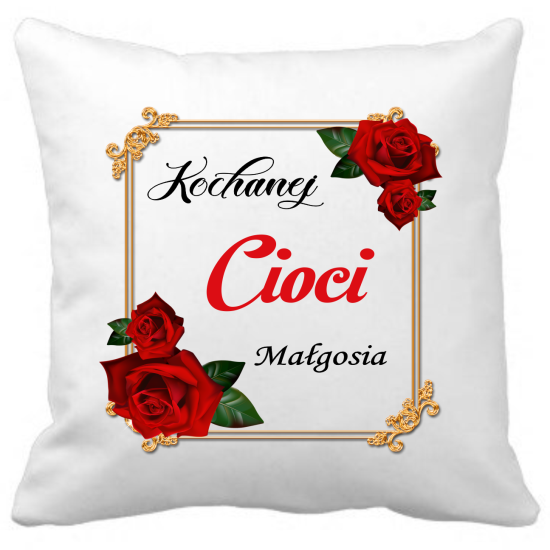 Poduszka DLA CIOCI Personalizowana Z Imieniem Dedykacją hipoalergiczna POD-CIO02