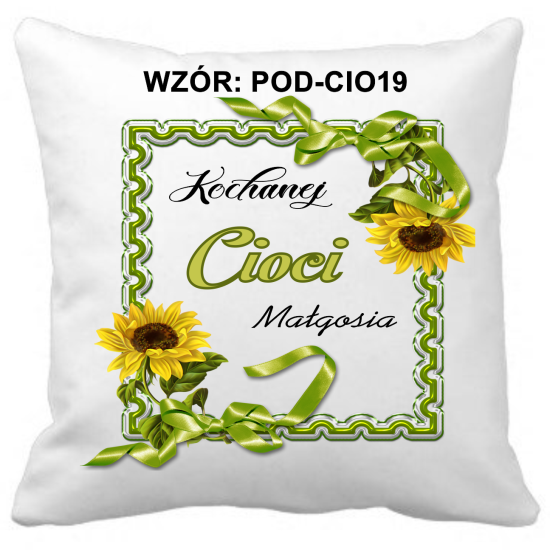 Poduszka DLA CIOCI Personalizowana Z Imieniem Dedykacją hipoalergiczna POD-CIO19