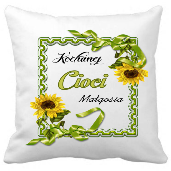 Poduszka DLA CIOCI Personalizowana Z Imieniem Dedykacją hipoalergiczna POD-CIO19
