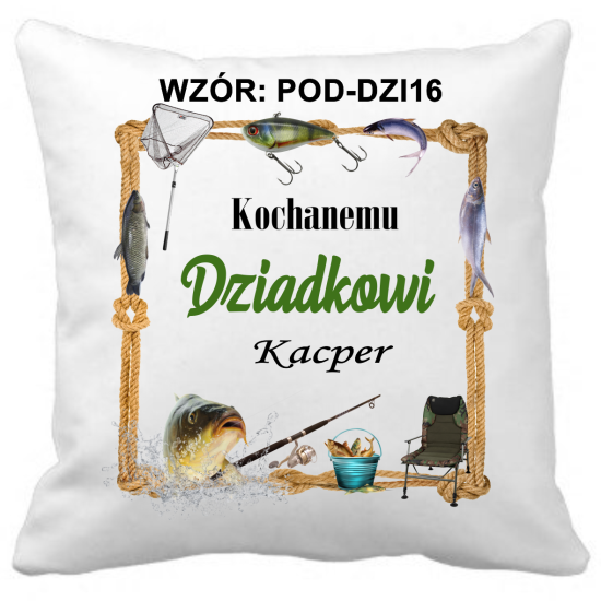 Poduszka na DZIEŃ DZIADKA Personalizowana Z Imieniem Dedykacją hipoalergiczna POD-DZI16