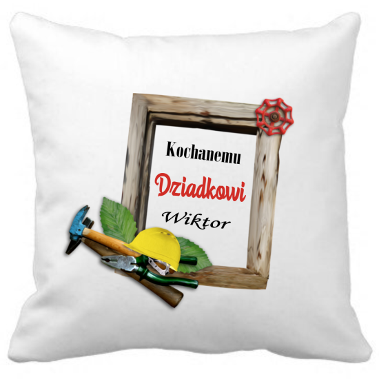 Poduszka na DZIEŃ DZIADKA Personalizowana Z Imieniem Dedykacją hipoalergiczna POD-DZI23