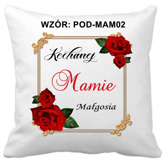 Poduszka na DZIEŃ MATKI Personalizowana Z Imieniem Dedykacją hipoalergiczna POD-MAM02