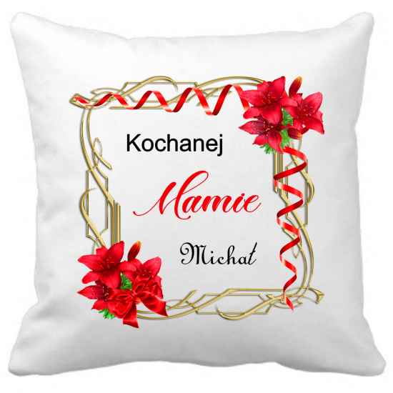 Poduszka na DZIEŃ MATKI Personalizowana Z Imieniem Dedykacją hipoalergiczna POD-MAM03