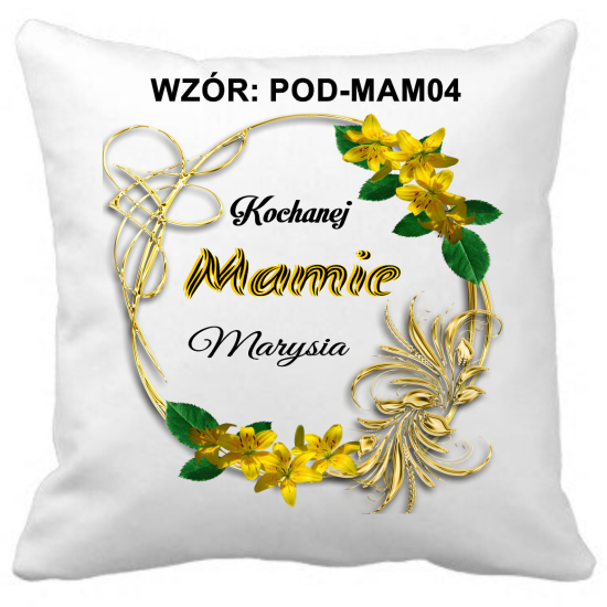 Poduszka na DZIEŃ MATKI Personalizowana Z Imieniem Dedykacją hipoalergiczna POD-MAM04