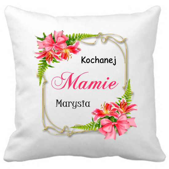 Poduszka na DZIEŃ MATKI Personalizowana Z Imieniem Dedykacją hipoalergiczna POD-MAM06