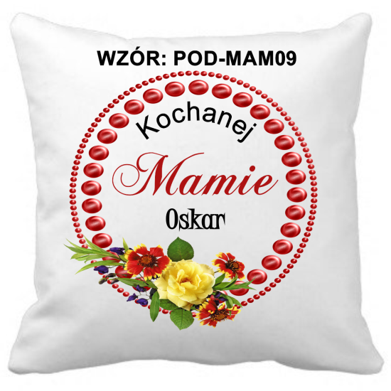 Poduszka na DZIEŃ MATKI Personalizowana Z Imieniem Dedykacją hipoalergiczna POD-MAM09