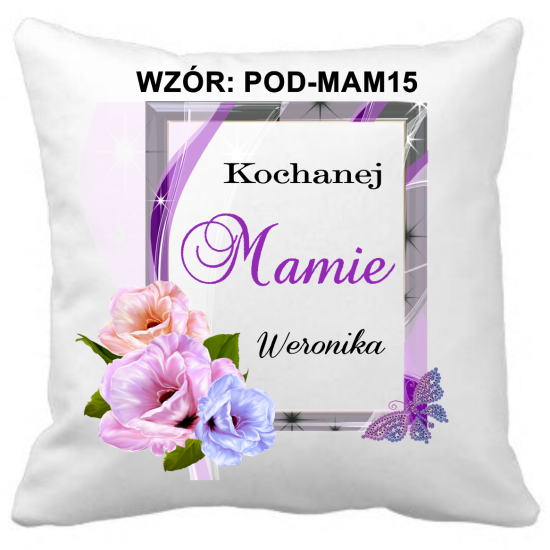 Poduszka na DZIEŃ MATKI Personalizowana Z Imieniem Dedykacją hipoalergiczna POD-MAM15