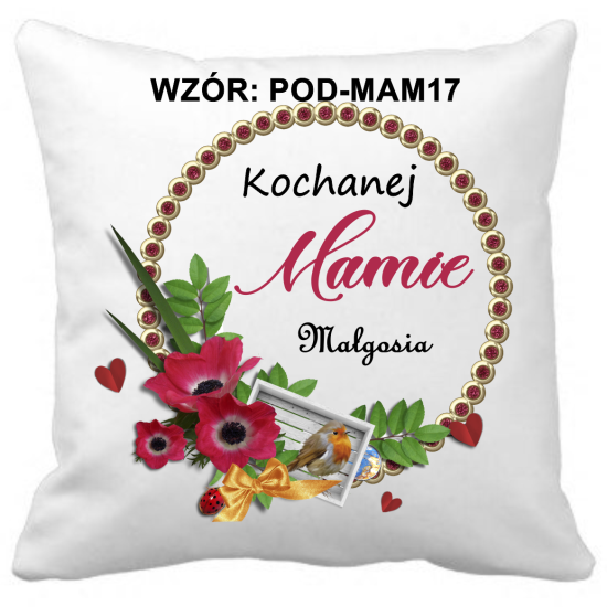 Poduszka na DZIEŃ MATKI Personalizowana Z Imieniem Dedykacją hipoalergiczna POD-MAM17