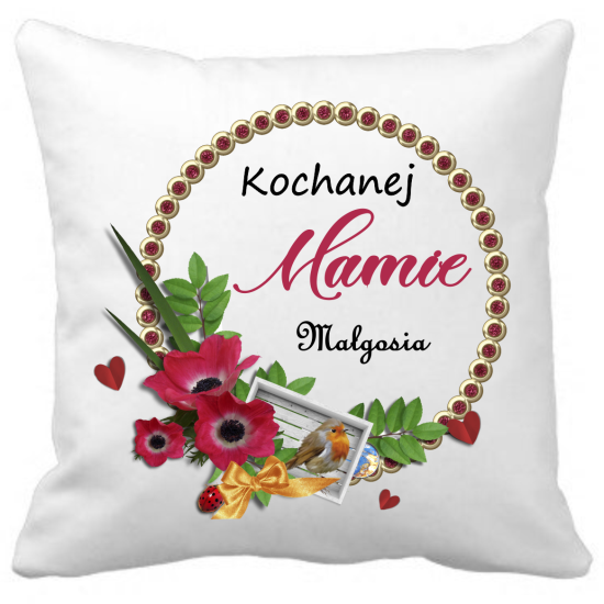 Poduszka na DZIEŃ MATKI Personalizowana Z Imieniem Dedykacją hipoalergiczna POD-MAM17