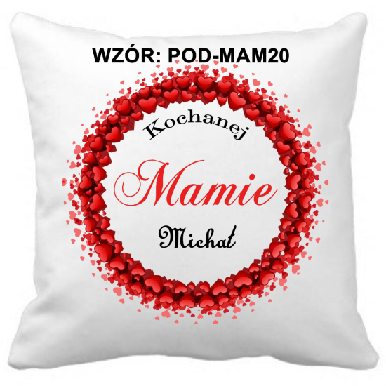 Poduszka na DZIEŃ MATKI Personalizowana Z Imieniem Dedykacją hipoalergiczna POD-MAM20
