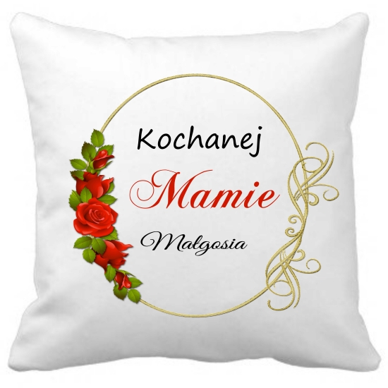 Poduszka na DZIEŃ MATKI Personalizowana Z Imieniem Dedykacją hipoalergiczna POD-MAM01