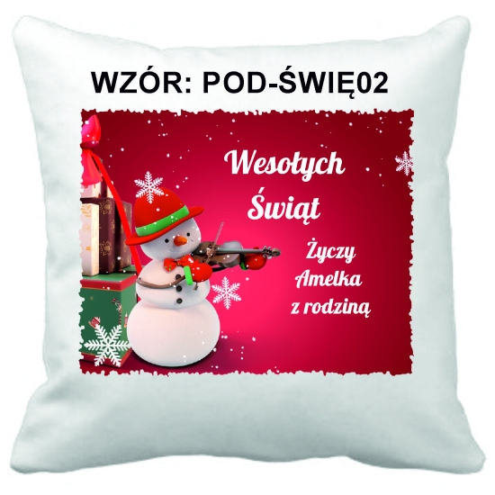 Poduszka personalizowana na Boże Narodzenie Święta TEST