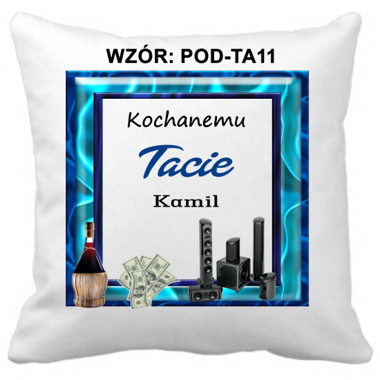 Poduszka na DZIEŃ OJCA Personalizowana Z Imieniem Dedykacją hipoalergiczna POD-TA11