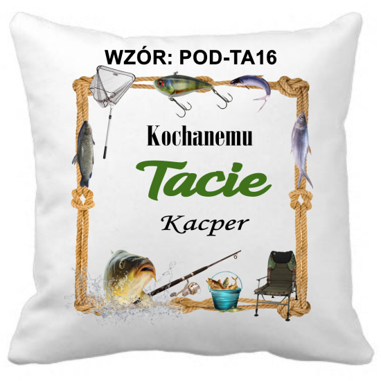 Poduszka na DZIEŃ OJCA Personalizowana Z Imieniem Dedykacją hipoalergiczna POD-TA16