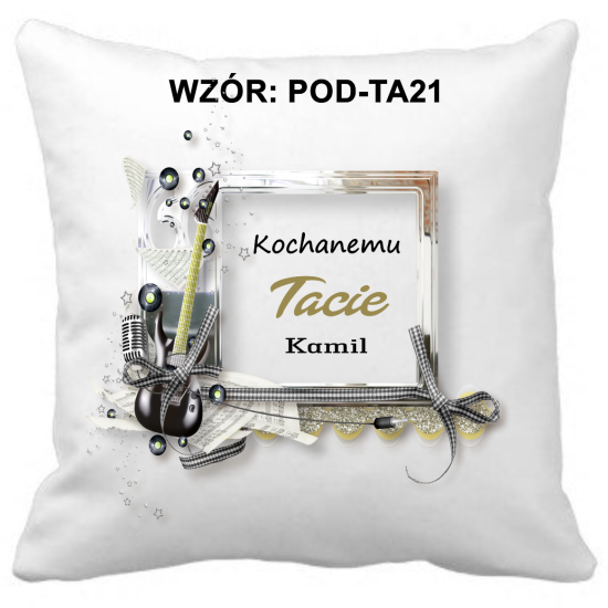 Poduszka na DZIEŃ OJCA Personalizowana Z Imieniem Dedykacją hipoalergiczna POD-TA21