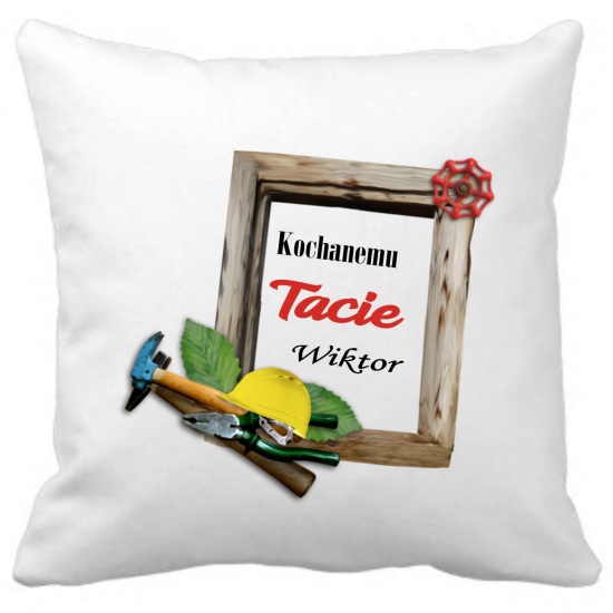 Poduszka na DZIEŃ OJCA Personalizowana Z Imieniem Dedykacją hipoalergiczna POD-TA23