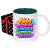 Foto kubek ze zdjęciem wnętrze CIEMNOZIELONE personalizowany Napis Logo Grafika pudełko GRATIS