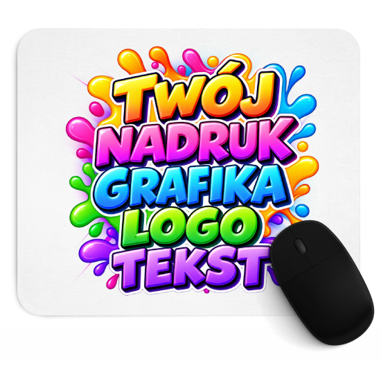 Podkładka pod mysz z Dowolnym Nadrukiem Zdjęciem Napisem Grafiką Logo Okrągła Prostokątna